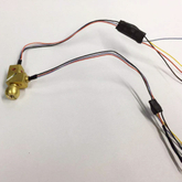 Haz dual coaxial apuntando módulos láser 850nm 1MW y 520nm 5MW para ver las vistas con láser