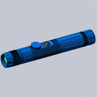 Defensa militar Enfoque montado en riel Iluminador LED azul ajustable Indicador de linterna láser táctica