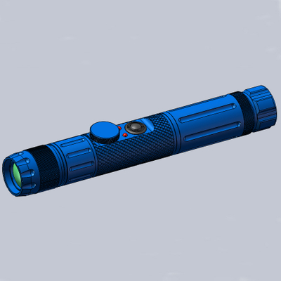 Defensa militar Enfoque montado en riel Iluminador LED azul ajustable Indicador de linterna láser táctica